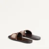 Sandalias Viva Superstar Slide en lona y piel napa Sandalias Viva Superstar Slide en lona y piel napa