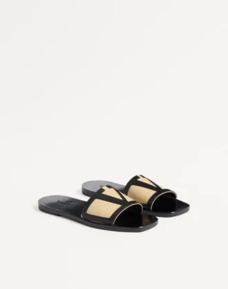 Sandalias Viva Superstar Slide en piel napa