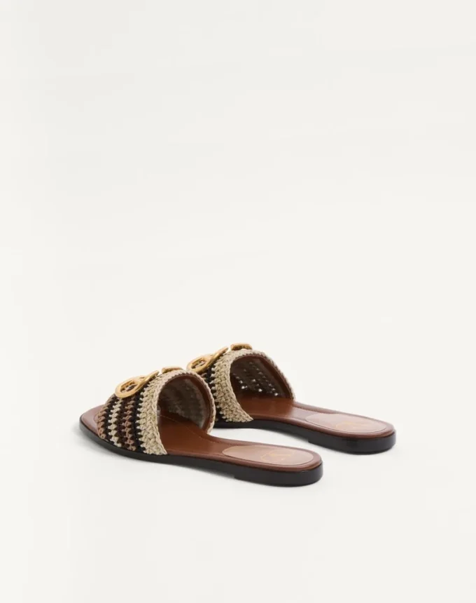 Sandalias Vlogo Signature con bordado de ganchillo Sandalias Vlogo Signature con bordado de ganchillo