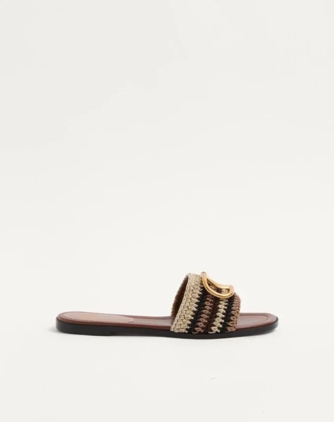 Sandalias Vlogo Signature con bordado de ganchillo Sandalias Vlogo Signature con bordado de ganchillo