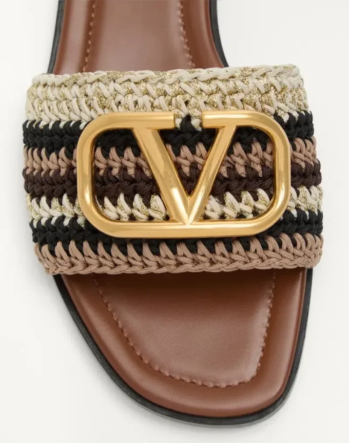 Sandalias Vlogo Signature con bordado de ganchillo Sandalias Vlogo Signature con bordado de ganchillo