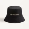 Sombrero de pescador de algodón con bordado de Chez Valentino
