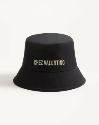 Sombrero de pescador de algodón con bordado de Chez Valentino Sombrero de pescador de algodón con bordado de Chez Valentino