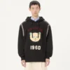 Sudadera con capucha de algodón con parche Le Chat De La Maison