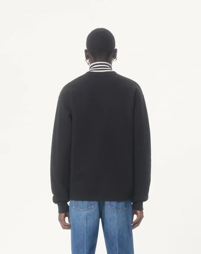 Sudadera de algodón con cuello redondo y estampado «Made In Valentino» de Valentino Sudadera de algodón con cuello redondo y estampado «Made In Valentino» de Valentino