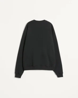 Sudadera de algodón con cuello redondo y parche Chez Valentino Sudadera de algodón con cuello redondo y parche Chez Valentino