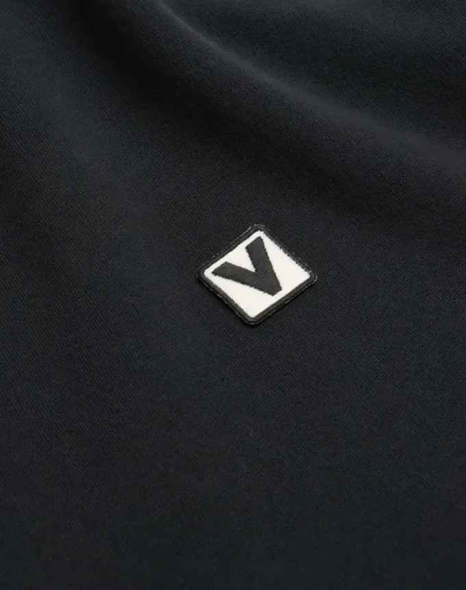 Sudadera de algodón con cuello redondo y parche Chez Valentino Sudadera de algodón con cuello redondo y parche Chez Valentino
