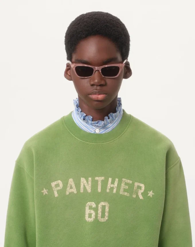 Sudadera de algodón con estampado y bordado Chez Valentino Sudadera de algodón con estampado y bordado Chez Valentino