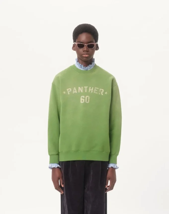 Sudadera de algodón con estampado y bordado Chez Valentino Sudadera de algodón con estampado y bordado Chez Valentino