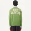 Sudadera de algodón con estampado y bordado Chez Valentino Sudadera de algodón con estampado y bordado Chez Valentino