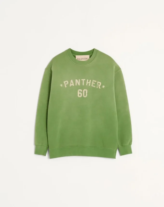 Sudadera de algodón con estampado y bordado Chez Valentino Sudadera de algodón con estampado y bordado Chez Valentino