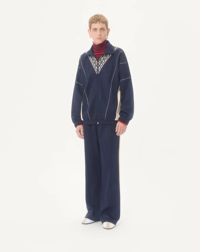 Pantalones de acetato Valentino con parche VLogo Pantalones de acetato Valentino con parche VLogo