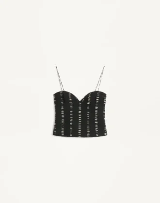 Top de gasa con estampado Plusdepois