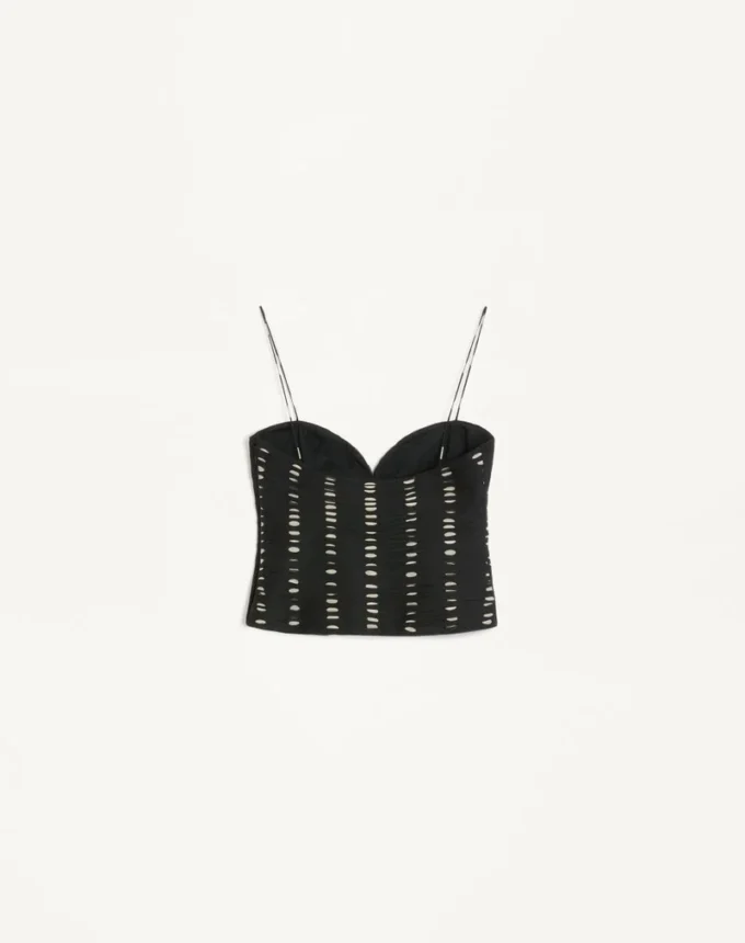 Top de gasa con estampado Plusdepois