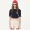 Top de lana bordado Top de lana bordado