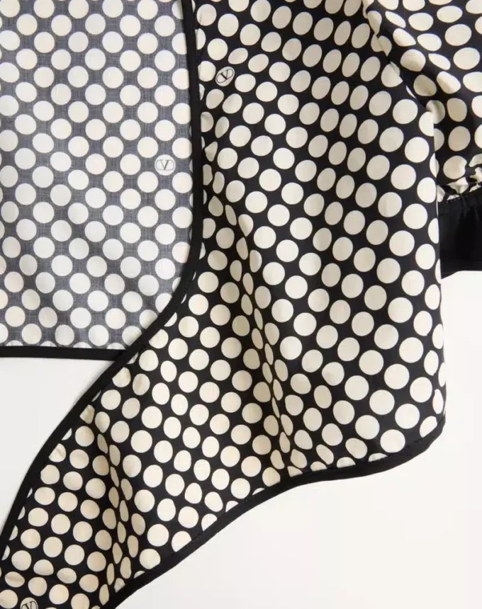 Top de popelín con estampado Plus De Pois Top de popelín con estampado Plus De Pois