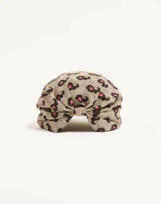 Turbante de seda con estampado Micro Cashmere Plus de Pois Turbante de seda con estampado Micro Cashmere Plus de Pois