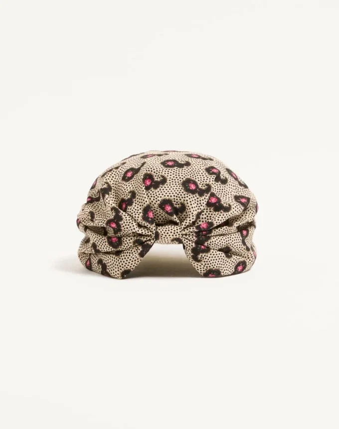 Turbante de seda con estampado Micro Cashmere Plus de Pois