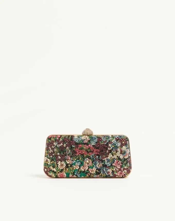 Valentino Garavani Carry Secrets minaudiere con motivo Apres L’Hiver de pedrería Valentino Garavani Carry Secrets minaudiere con motivo Apres L’Hiver de pedrería
