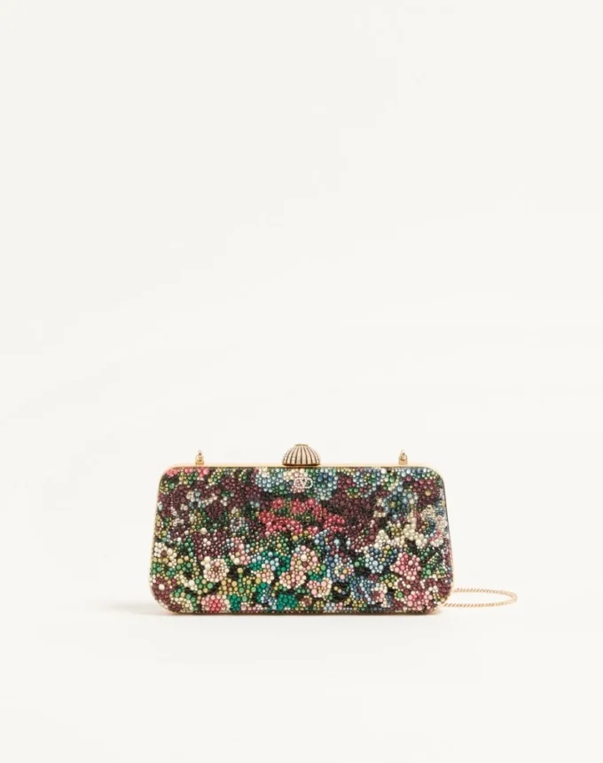 Valentino Garavani Carry Secrets minaudiere con motivo Apres L’Hiver de pedrería Valentino Garavani Carry Secrets minaudiere con motivo Apres L’Hiver de pedrería