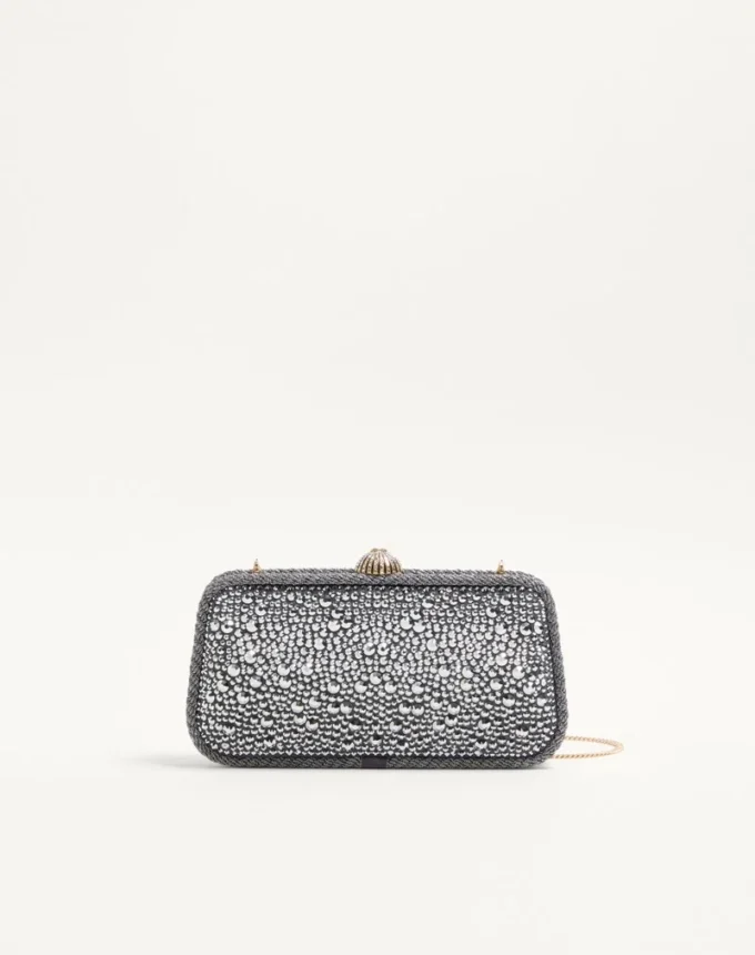 Valentino Garavani Carry Secrets Minaudiere con pedrería Valentino Garavani Carry Secrets Minaudiere con pedrería