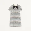 VESTIDO CORTO BORDADO CON PAILLETTES DE TWEED VESTIDO CORTO BORDADO CON PAILLETTES DE TWEED