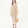 Vestido corto bordado Illusione de tul