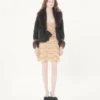 Vestido corto bordado Illusione de tul