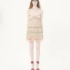 Vestido corto bordado Illusione de tul
