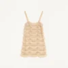 Vestido corto bordado Illusione de tul