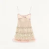 Vestido corto bordado Illusione de tul