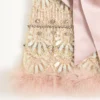 Vestido corto bordado Illusione de tul