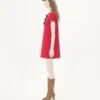 Vestido corto de crepé bordado Couture
