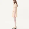 Vestido corto de crepé couture
