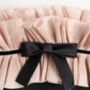 Vestido corto de crepé couture