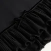 Vestido corto de crepé couture