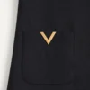 Vestido corto de crepé couture