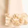 Vestido corto de crepé couture