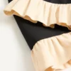 Vestido corto de crepé couture