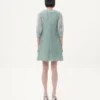 Vestido corto de encaje grueso