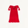 Vestido corto de gasa