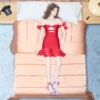 Vestido corto de gasa