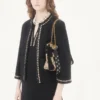 Vestido corto de tweed Canestrello bordado Vestido corto de tweed Canestrello bordado