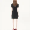 Vestido corto de tweed Canestrello bordado Vestido corto de tweed Canestrello bordado