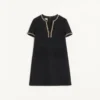 Vestido corto de tweed Canestrello bordado Vestido corto de tweed Canestrello bordado