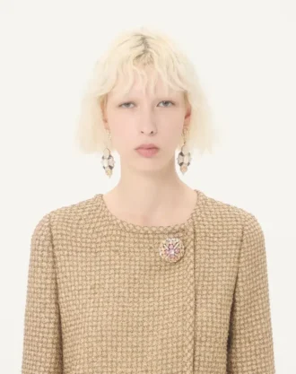 Vestido corto de tweed Canestrello Lurex