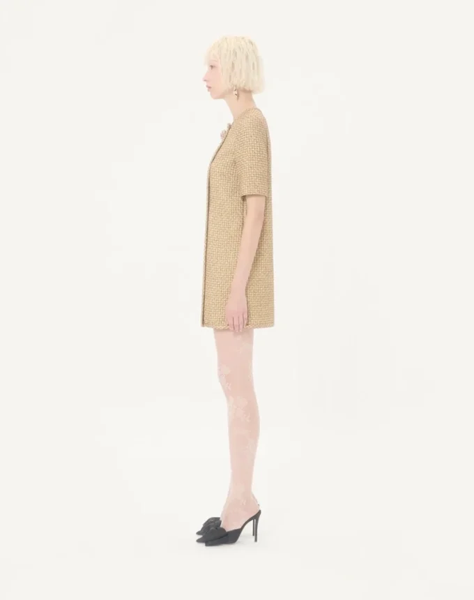 Vestido corto de tweed Canestrello Lurex Vestido corto de tweed Canestrello Lurex