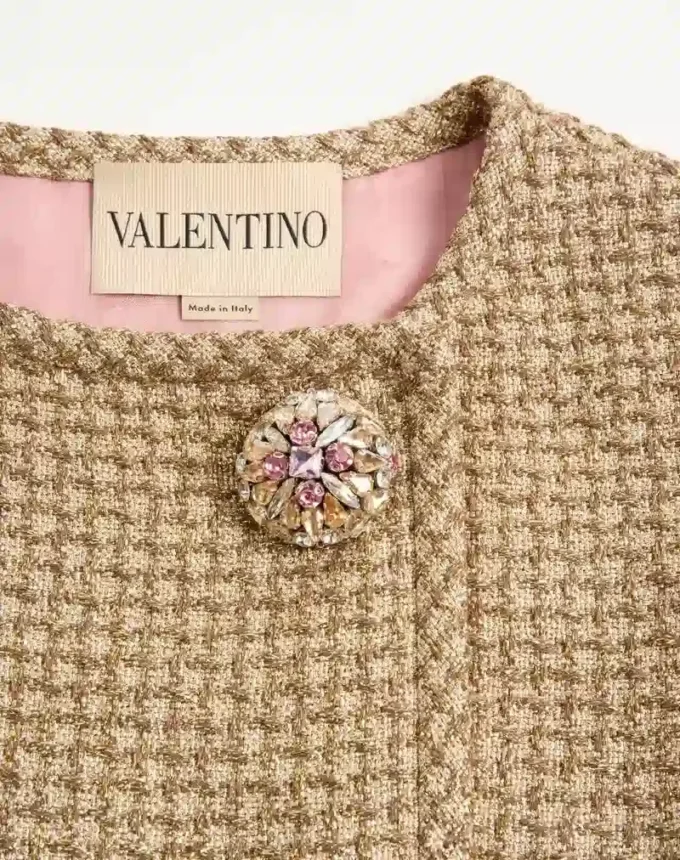 Vestido corto de tweed Canestrello Lurex Vestido corto de tweed Canestrello Lurex