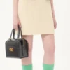 Vestido corto de tweed de lana liso Vestido corto de tweed de lana liso
