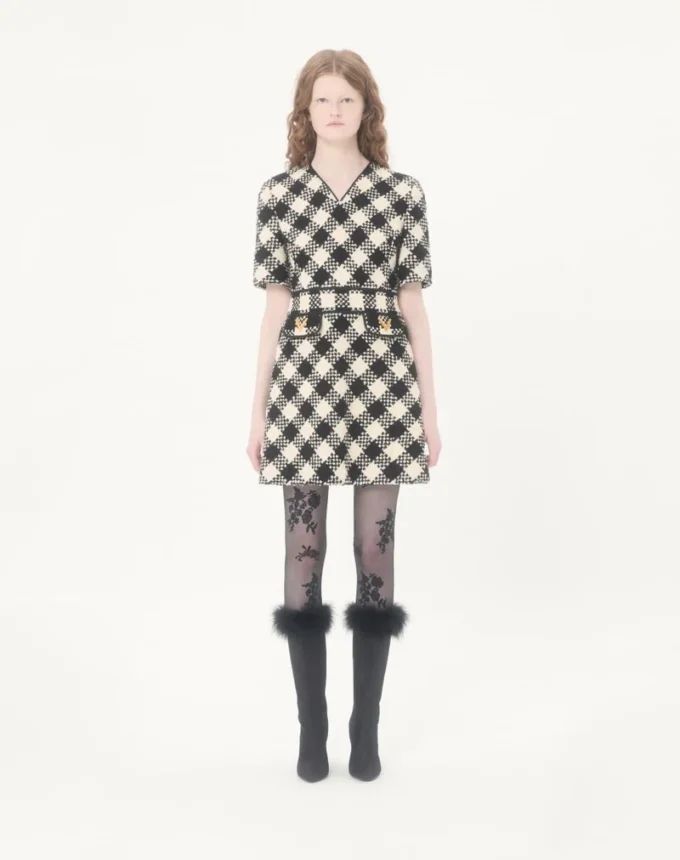 Vestido Damier Tweed Vestido Damier Tweed